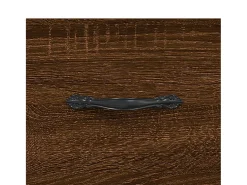 Best Mesa de centro | Mesa de apoio 50x50x40 cm derivados madeira carvalho Castanho