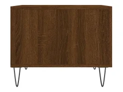 Best Mesa de centro | Mesa de apoio 50x50x40 cm derivados madeira carvalho Castanho