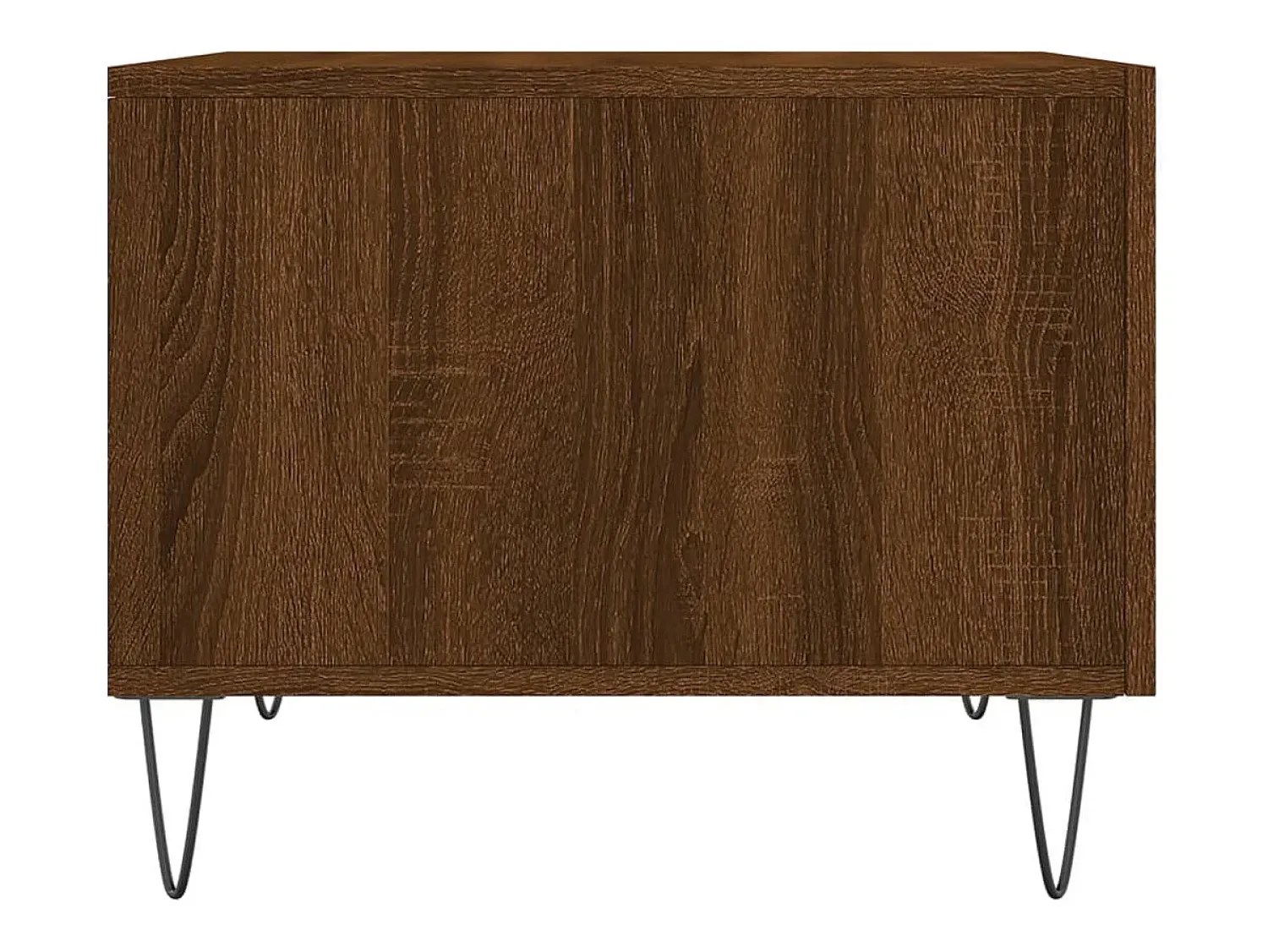Best Mesa de centro | Mesa de apoio 50x50x40 cm derivados madeira carvalho Castanho