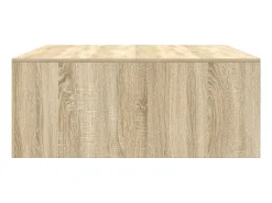 Sale Mesa de centro | Mesa de apoio com gavetas 100x100x40 cm carvalho sonoma Castanho
