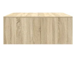 Sale Mesa de centro | Mesa de apoio com gavetas 100x100x40 cm carvalho sonoma Castanho