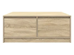 Sale Mesa de centro | Mesa de apoio com gavetas 100x100x40 cm carvalho sonoma Castanho