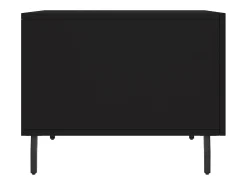 Mesa De Centro* Mesa de centro | Mesa de apoio 50x50x40 cm derivados de madeira Preto