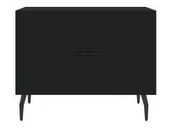 Mesa De Centro* Mesa de centro | Mesa de apoio 50x50x40 cm derivados de madeira Preto