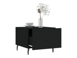 Mesa De Centro* Mesa de centro | Mesa de apoio 50x50x40 cm derivados de madeira Preto