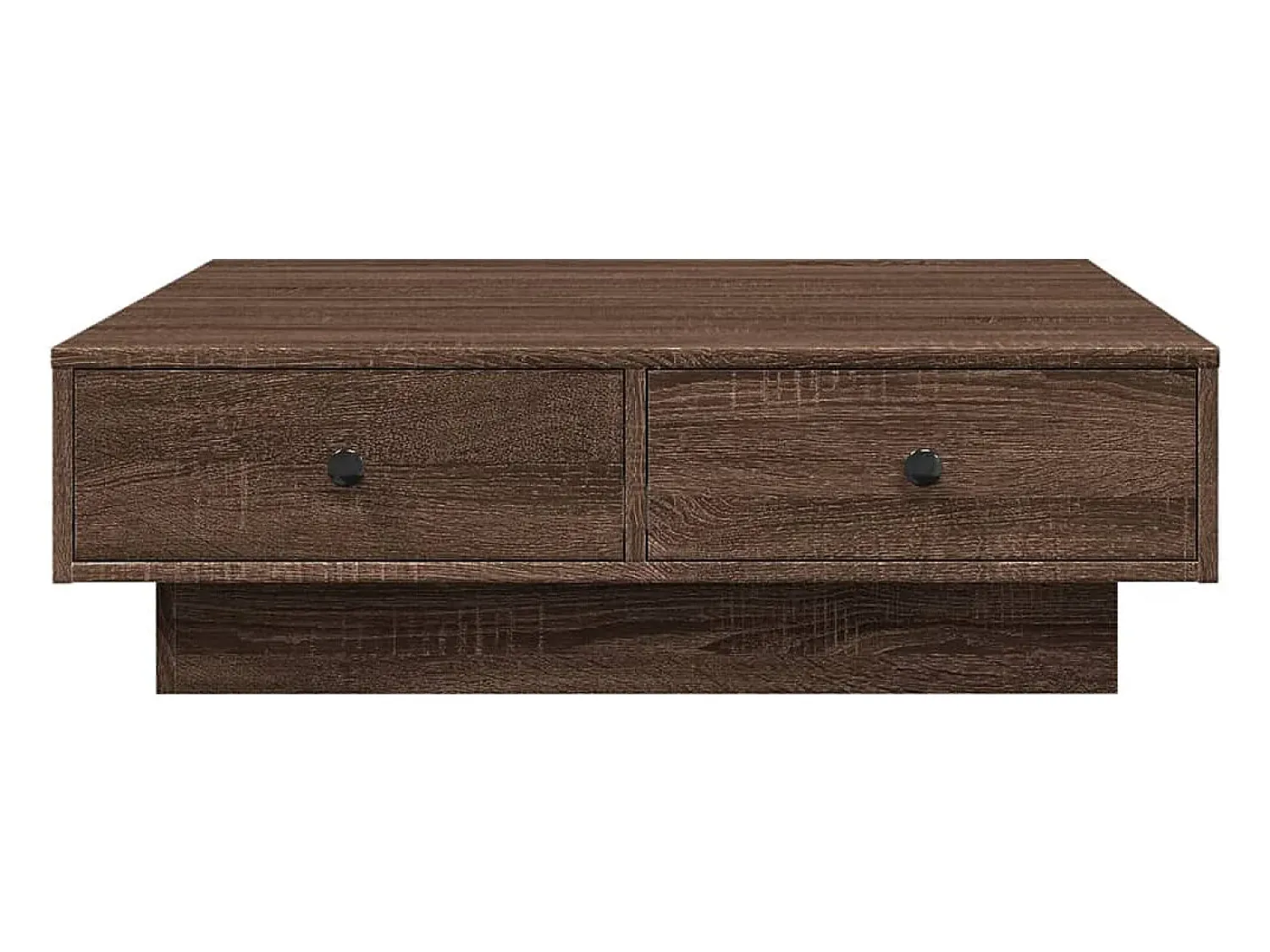 Mesa de centro | Mesa de apoio 90x90x28 cm derivados madeira carvalho^ Mesa De Centro