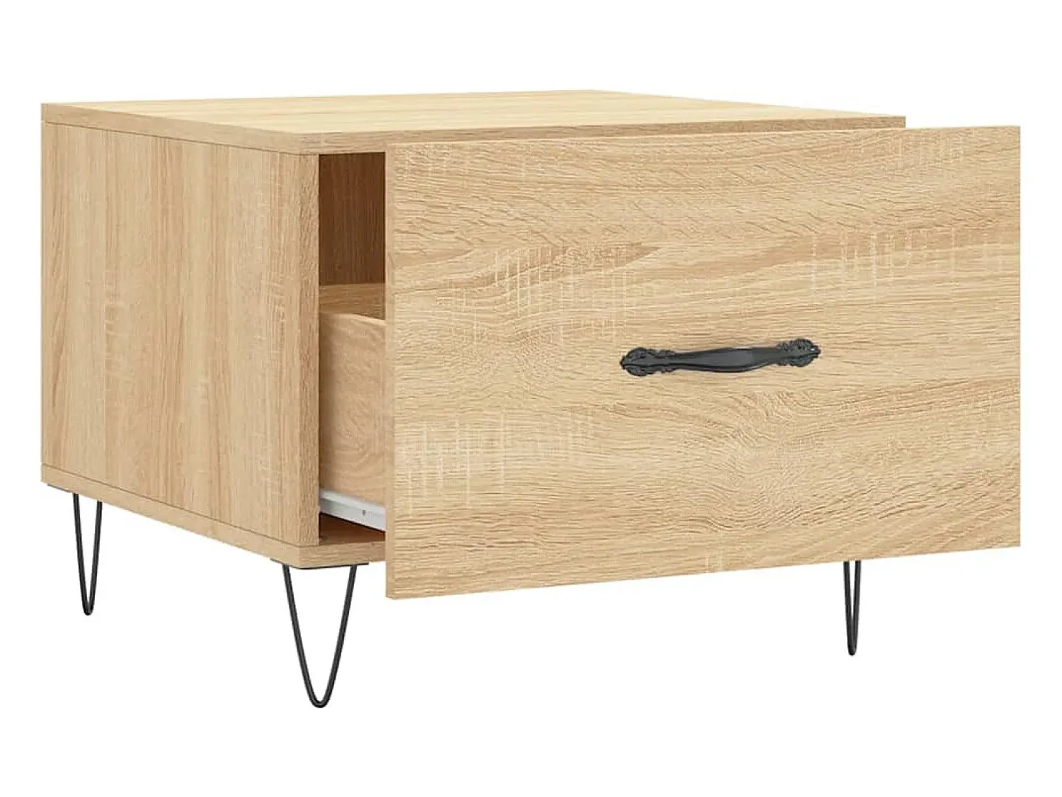 Mesa de centro | Mesa de apoio 50x50x40 cm derivados de madeira carvalho sonoma^ Mesa De Centro