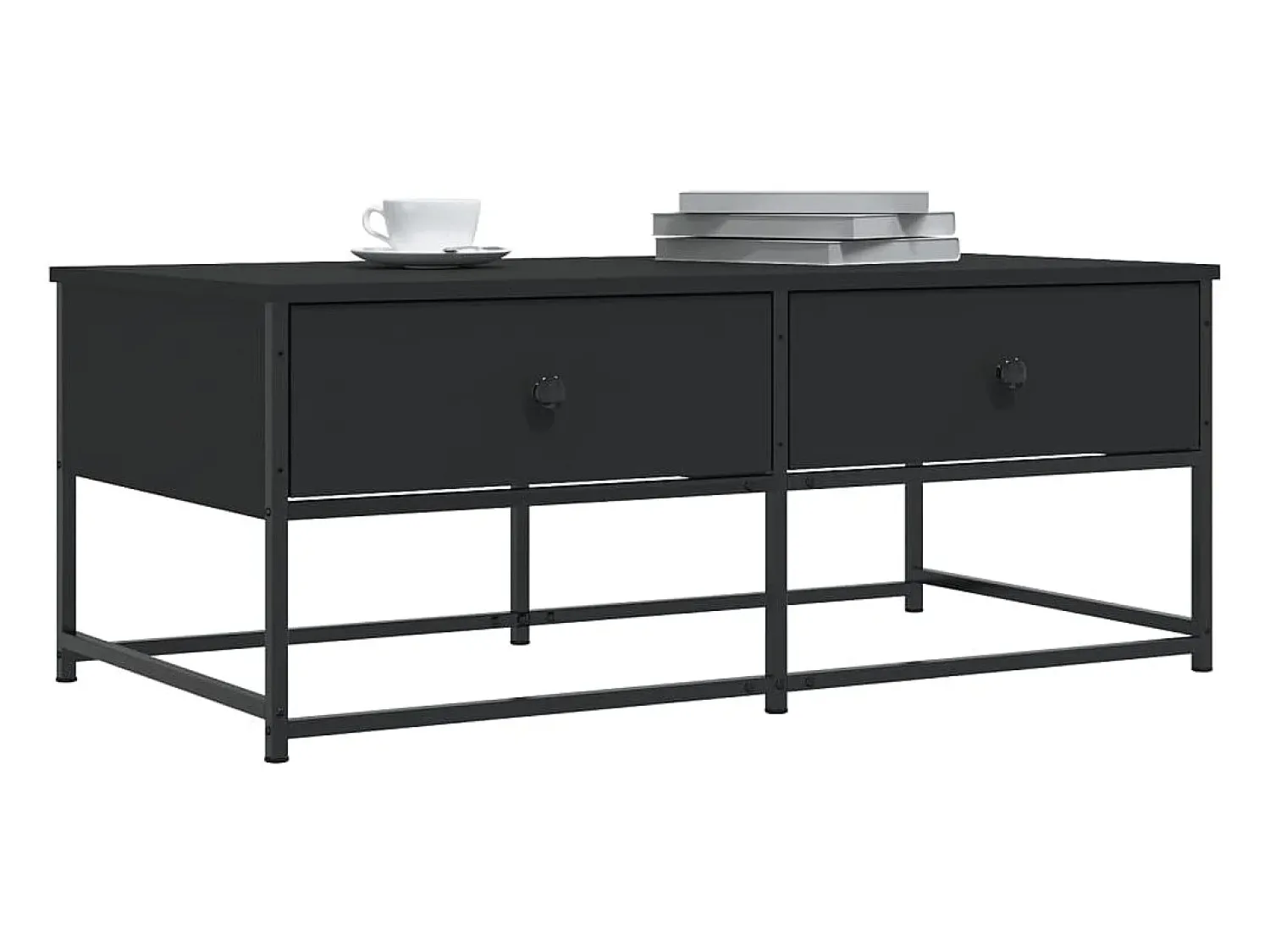 Mesa de centro | Mesa de apoio 100x51x40 cm derivados de madeira^ Mesa De Centro
