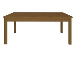Best Mesa de centro | Mesa de apoio 100x100x40 cm pinho maciço mel Castanho