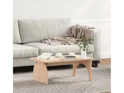 Sale Mesa de centro | Mesa de apoio Natural 80x50x31 cm Madeira de pinho maciça Castanho