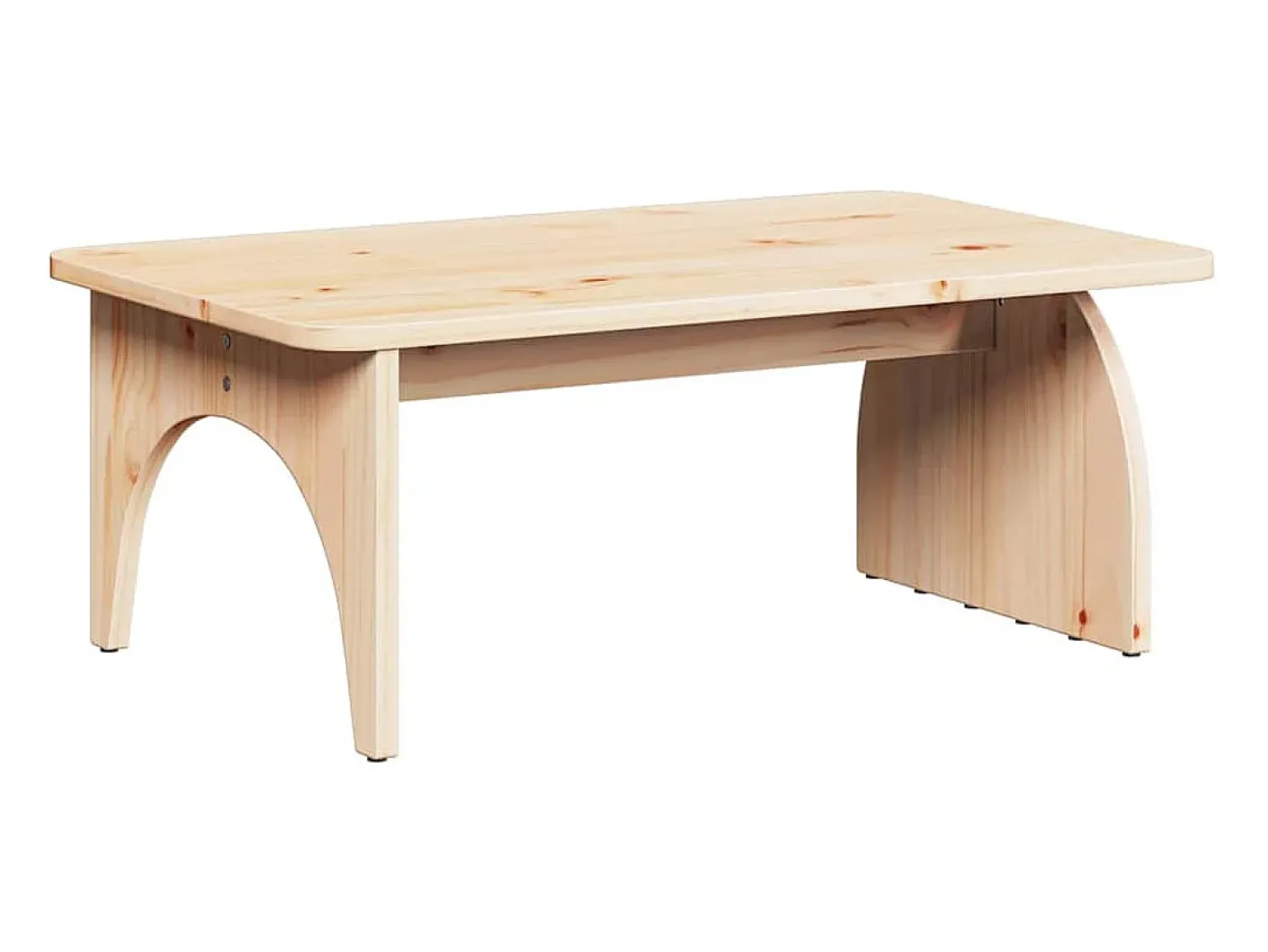 Sale Mesa de centro | Mesa de apoio Natural 80x50x31 cm Madeira de pinho maciça Castanho
