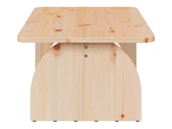 Sale Mesa de centro | Mesa de apoio Natural 80x50x31 cm Madeira de pinho maciça Castanho