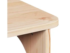 Sale Mesa de centro | Mesa de apoio Natural 80x50x31 cm Madeira de pinho maciça Castanho