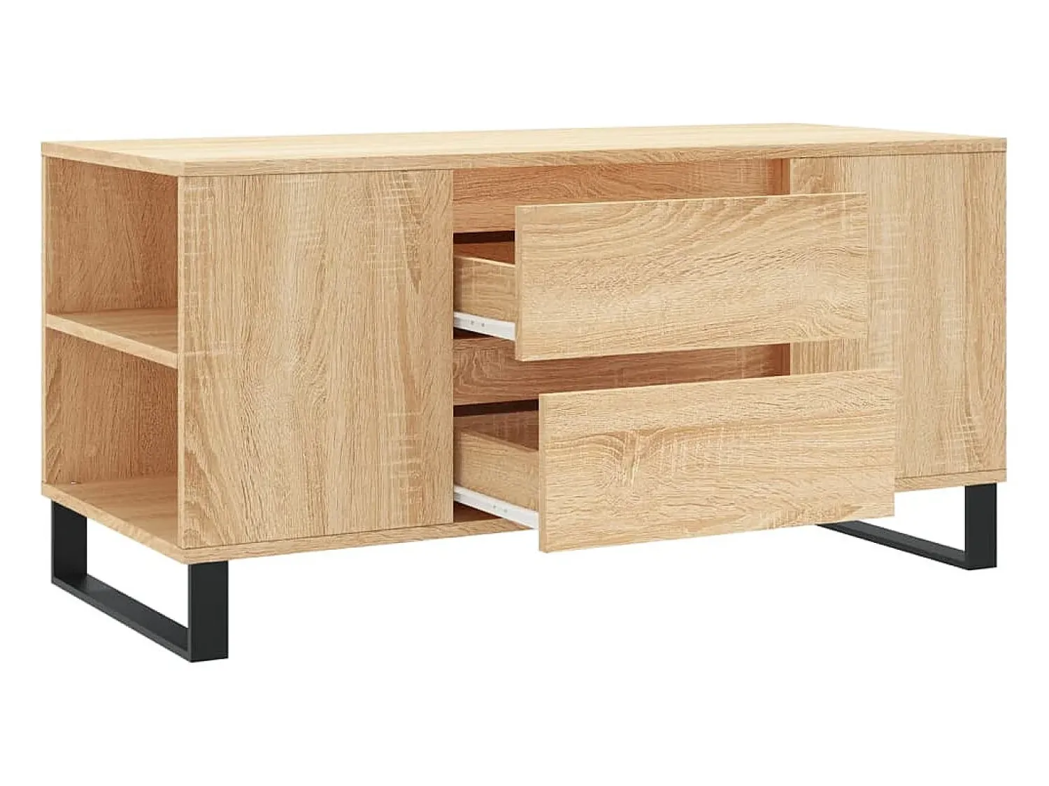 Mesa de centro | Mesa de apoio derivados de madeira carvalho sonoma^ Mesa De Centro