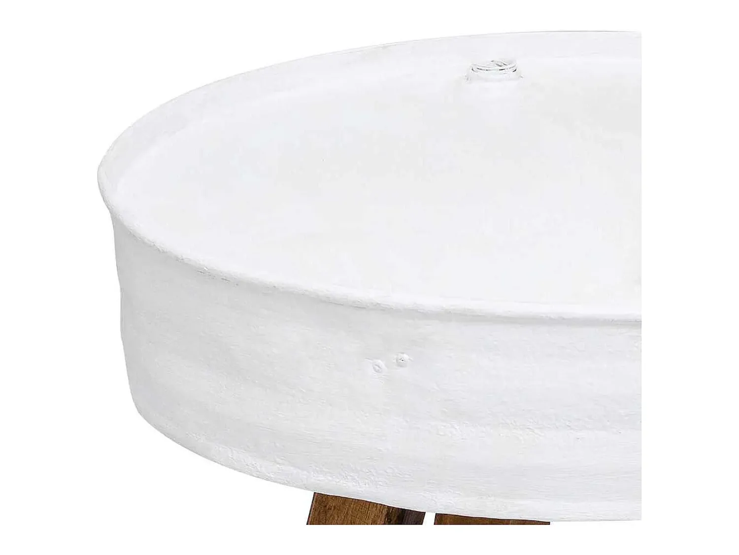 Mesa De Centro* Mesa de centro | Mesa de apoio | Mesa de café 60x45 cm madeira recuperada maciça Branco