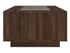 Mesa de centro | Mesa de apoio luzes LED Infinity 116x69x40 cm carvalho^ Mesa De Centro