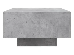 Mesa De Centro| Mesa de centro | Mesa de apoio 55x55x31 cm derivados de madeira cinza-cimento Cinzento