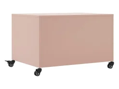 Clearance Mesa de centro | Mesa de apoio 68x50x43.5 cm aço Rosa