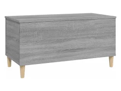 Mesa De Centro| Mesa de centro | Mesa de apoio 90x44.5x45 cm derivados de madeira cinza sonoma Cinzento