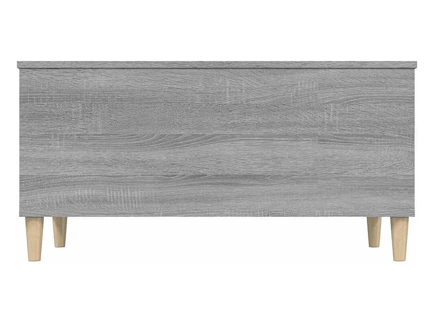 Mesa De Centro| Mesa de centro | Mesa de apoio 90x44.5x45 cm derivados de madeira cinza sonoma Cinzento