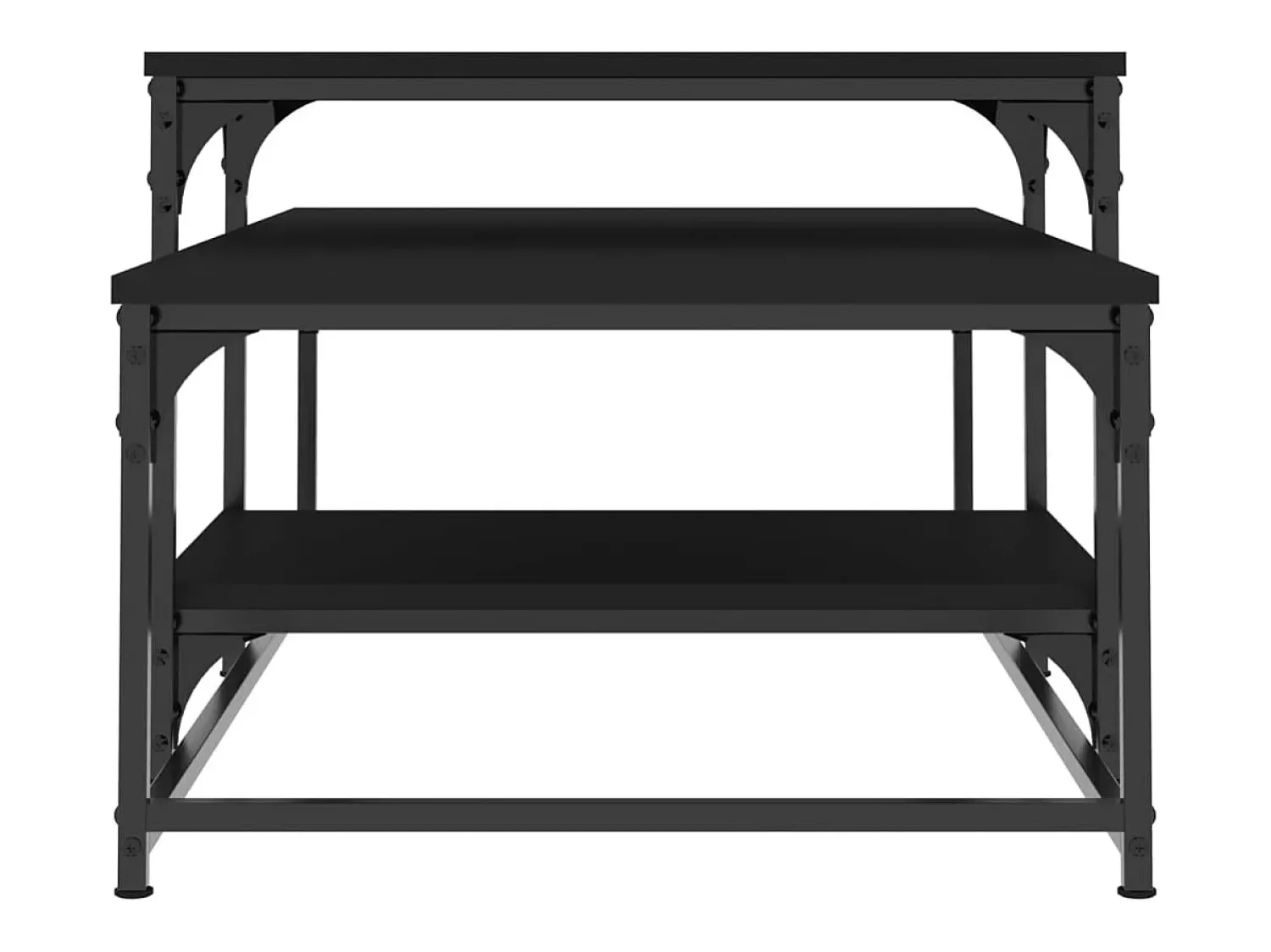 Online Mesa de centro | Mesa de apoio 102x60x45 cm derivados de madeira Preto