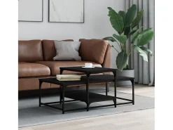 Online Mesa de centro | Mesa de apoio 102x60x45 cm derivados de madeira Preto