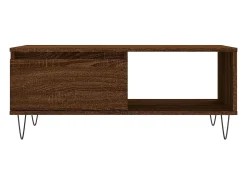Mesa De Centro* Mesa de centro | Mesa de apoio 90x50x36.5cm derivados madeira carvalho Castanho