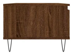 Mesa De Centro* Mesa de centro | Mesa de apoio 90x50x36.5cm derivados madeira carvalho Castanho