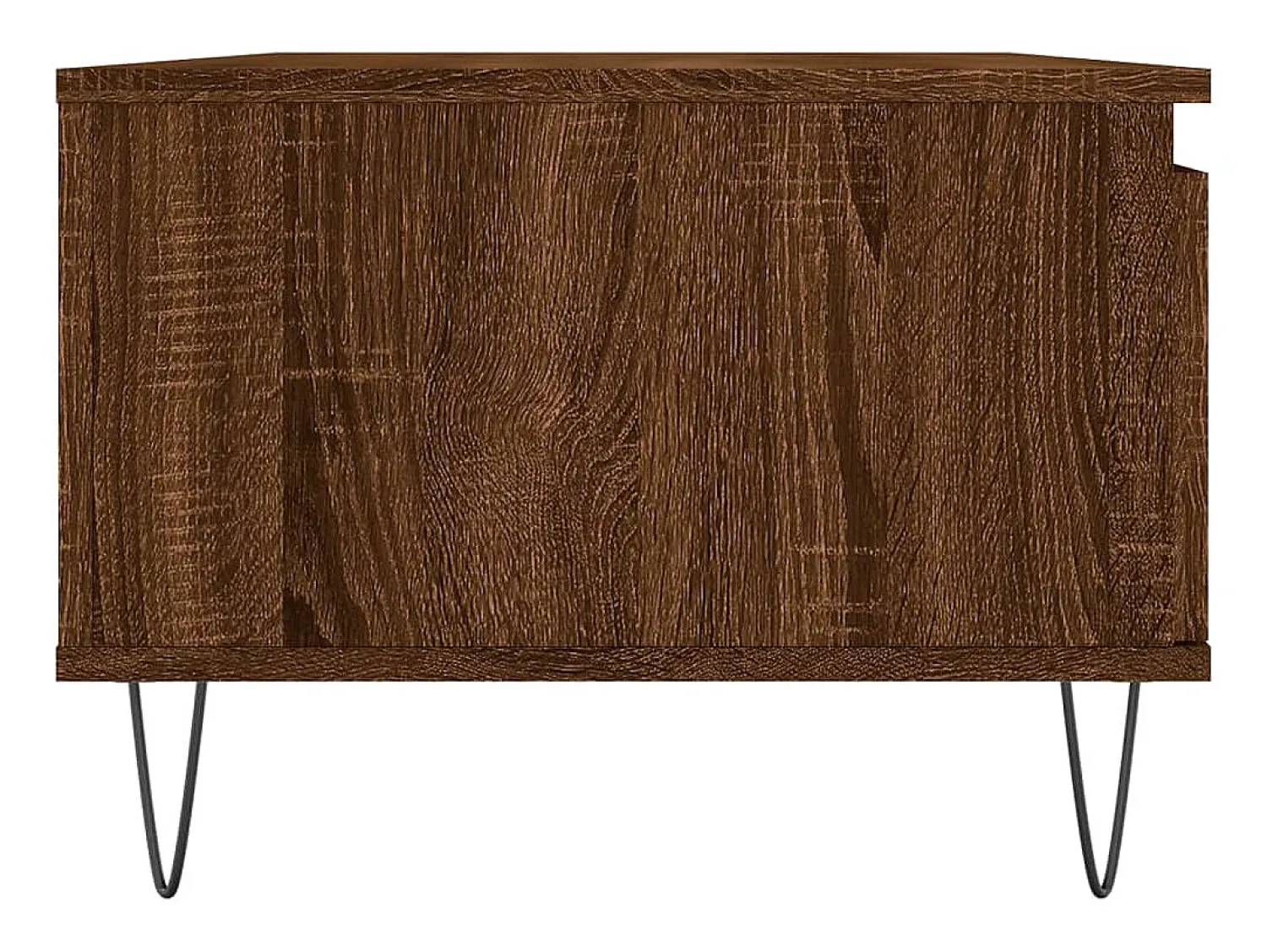 Mesa De Centro* Mesa de centro | Mesa de apoio 90x50x36.5cm derivados madeira carvalho Castanho
