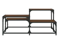 Mesa de centro | Mesa de apoio 87.5x87.5x40 cm derivados madeira carvalho^ Mesa De Centro