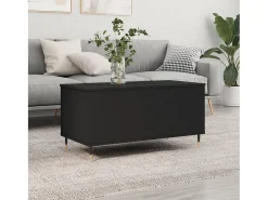 Online Mesa de centro | Mesa de apoio 90x44.5x45 cm derivados de madeira Preto