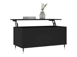 Online Mesa de centro | Mesa de apoio 90x44.5x45 cm derivados de madeira Preto