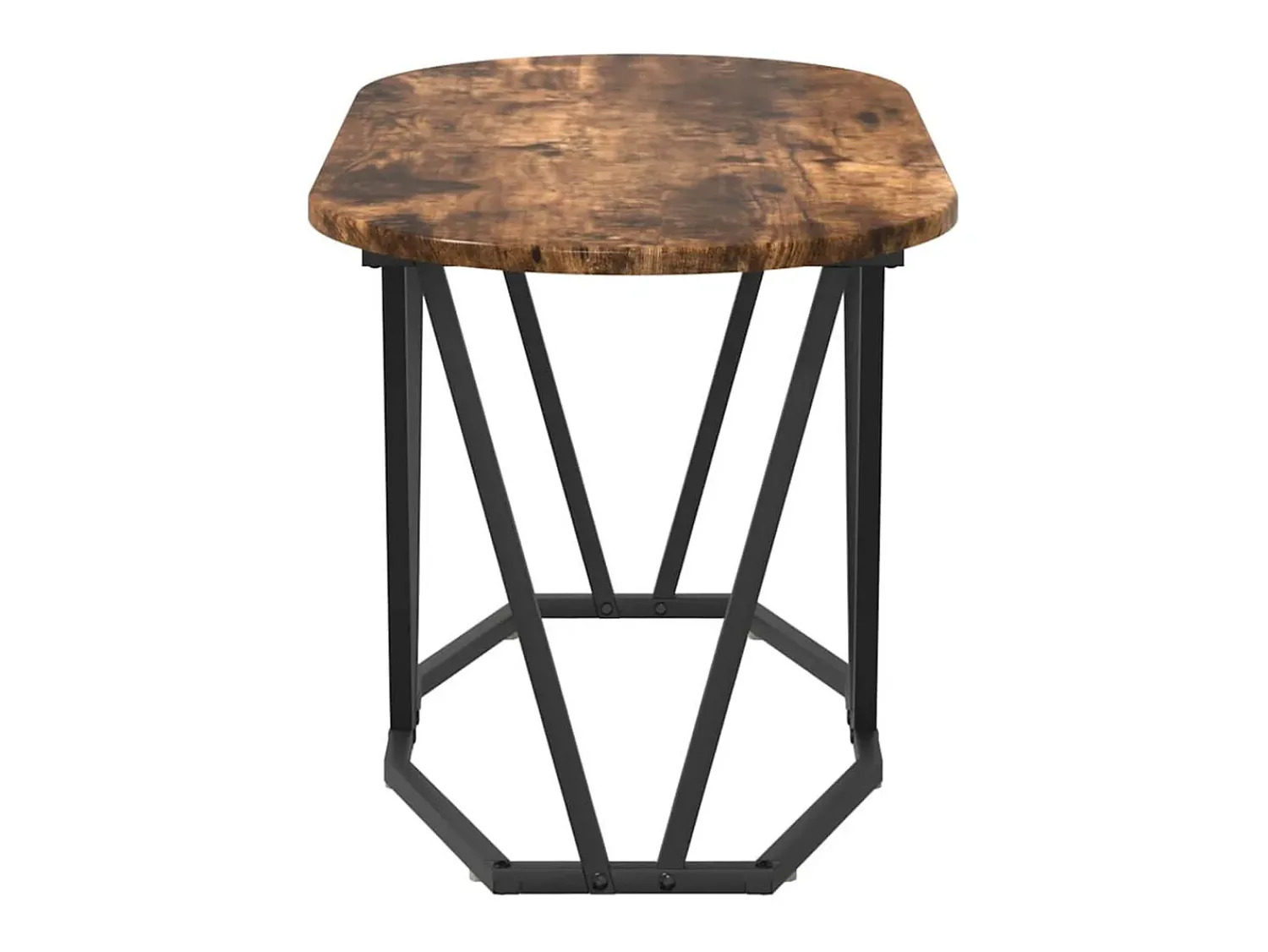 Mesa de centro | Mesa de apoio Carvalho Defumado 80x40x40.5 cm^ Mesa De Centro
