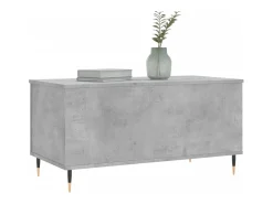 Mesa De Centro* Mesa de centro | Mesa de apoio 90x44.5x45 derivados de madeira cimento Cinzento