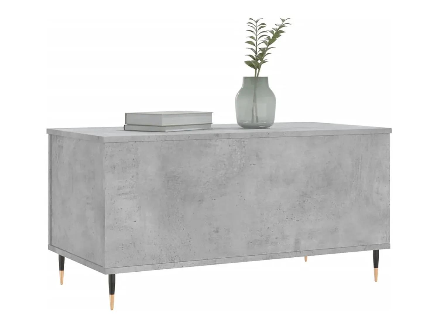 Mesa De Centro* Mesa de centro | Mesa de apoio 90x44.5x45 derivados de madeira cimento Cinzento
