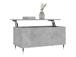 Mesa De Centro* Mesa de centro | Mesa de apoio 90x44.5x45 derivados de madeira cimento Cinzento