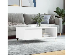 Outlet Mesa de centro | Mesa de apoio 90x50x36.5 cm derivados de madeira Branco