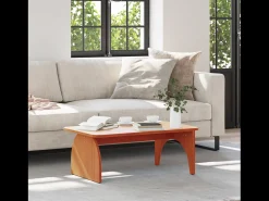 Hot Mesa de centro | Mesa de apoio -mel 80x50x31 cm Castanho