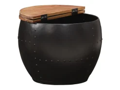 Mesa de centro | Mesa de apoio | Mesa de café 53x43 cm madeira recuperada maciça^ Mesa De Centro