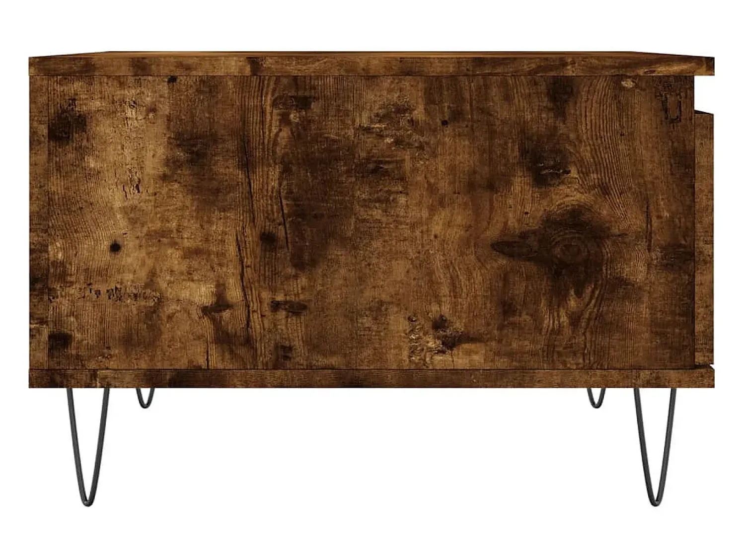 Mesa De Centro| Mesa de centro | Mesa de apoio 55x55x36.5 cm derivados madeira carvalho fumado Castanho