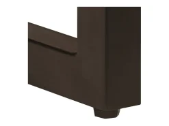 New Mesa de centro | Mesa de apoio | Mesa de café 100x50x35 cm madeira de mangueira maciça e aço Castanho
