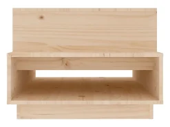 Outlet Mesa de centro | Mesa de apoio | Mesa de café 80x55x40.5 cm madeira de pinho maciça Castanho