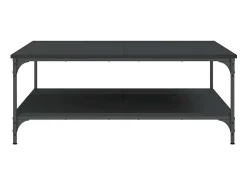 Mesa De Centro* Mesa de centro | Mesa de apoio 100x100x40 cm derivados de madeira Preto