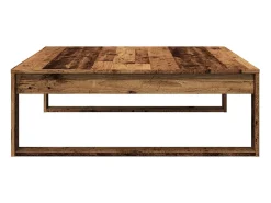 Best Mesa de centro | Mesa de apoio 100x100x35 cm deriv. de madeira madeira velha Castanho