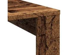 Best Mesa de centro | Mesa de apoio 100x100x35 cm deriv. de madeira madeira velha Castanho