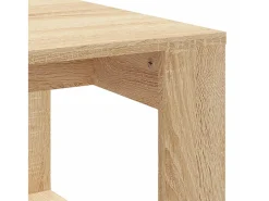 Mesa De Centro| Mesa de centro | Mesa de apoio 102x50x35cm derivados de madeira carvalho sonoma Castanho