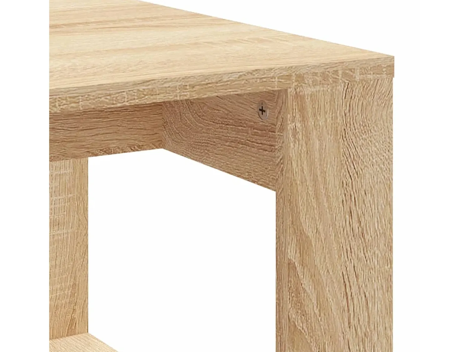 Mesa De Centro| Mesa de centro | Mesa de apoio 102x50x35cm derivados de madeira carvalho sonoma Castanho