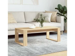 Mesa De Centro| Mesa de centro | Mesa de apoio 102x50x35cm derivados de madeira carvalho sonoma Castanho