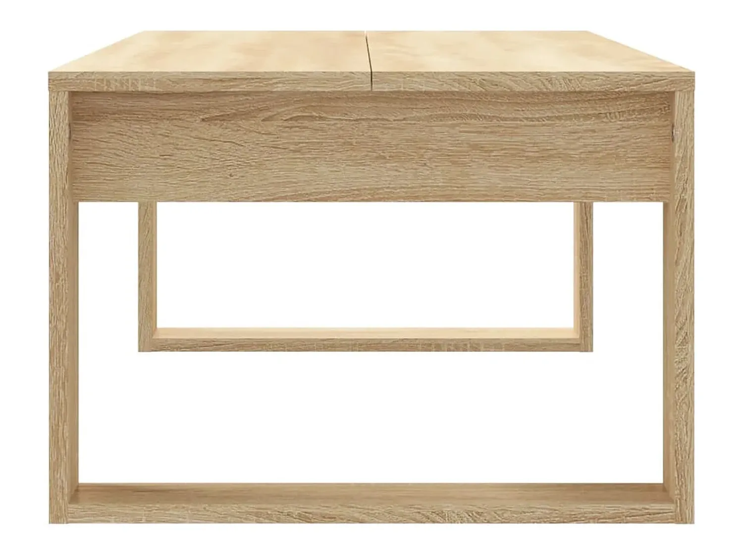 Mesa De Centro| Mesa de centro | Mesa de apoio 102x50x35cm derivados de madeira carvalho sonoma Castanho