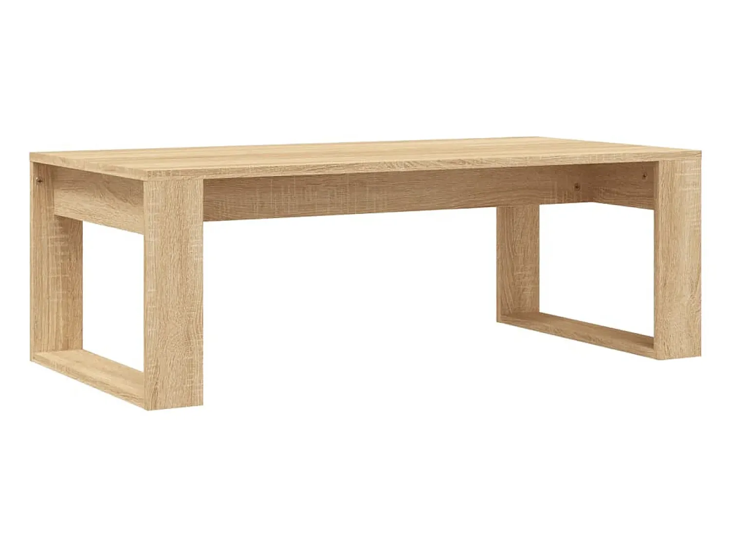 Mesa De Centro| Mesa de centro | Mesa de apoio 102x50x35cm derivados de madeira carvalho sonoma Castanho